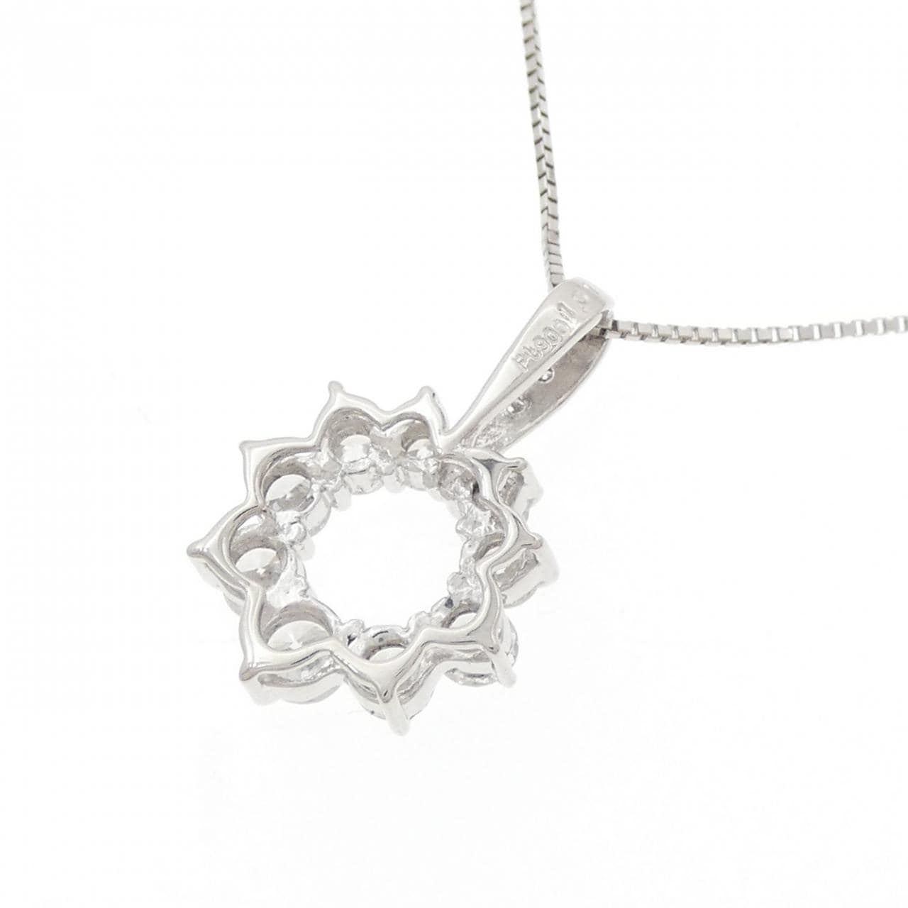 PT900/PT850 ダイヤモンド ネックレス 1.01CT