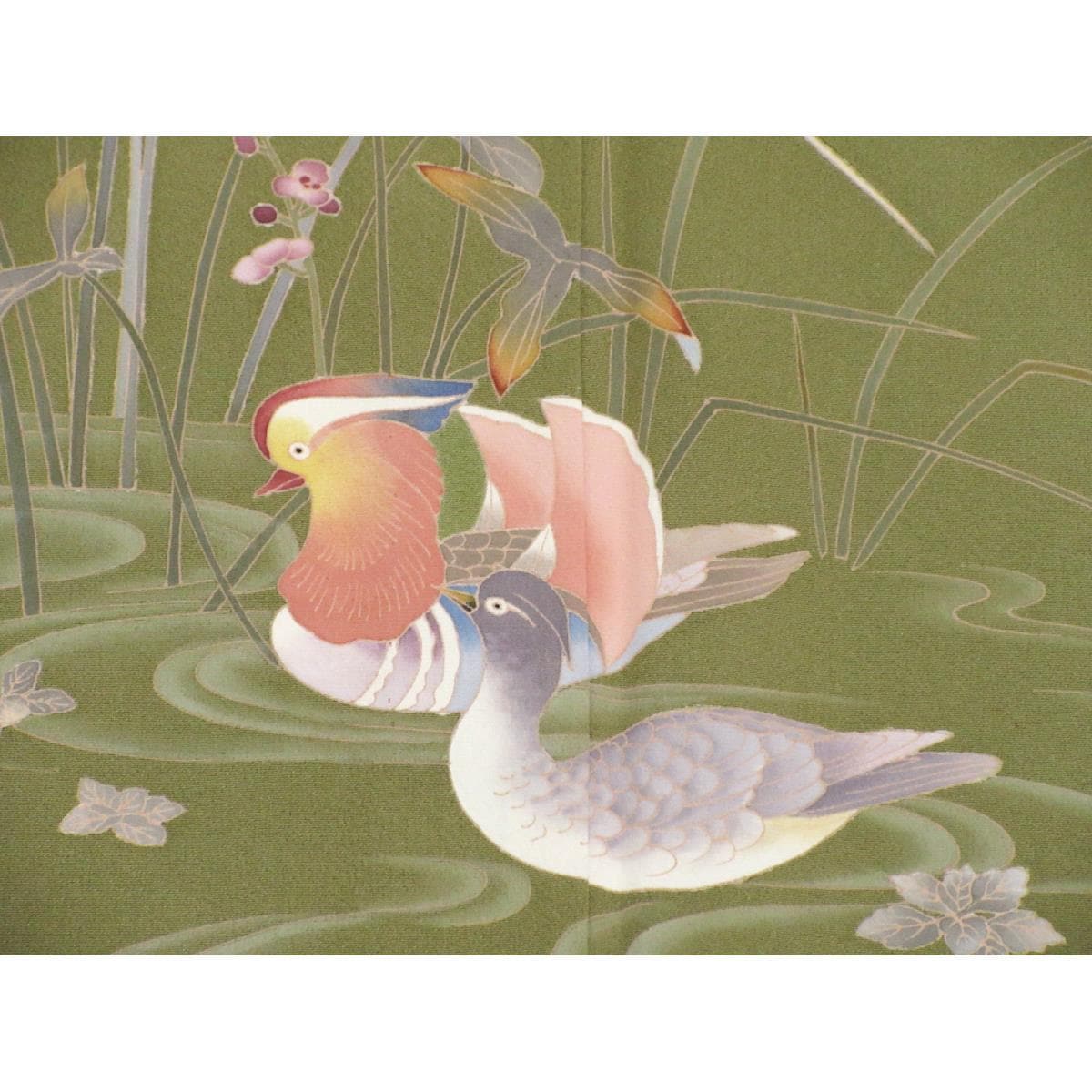 単衣　訪問着　友禅加工