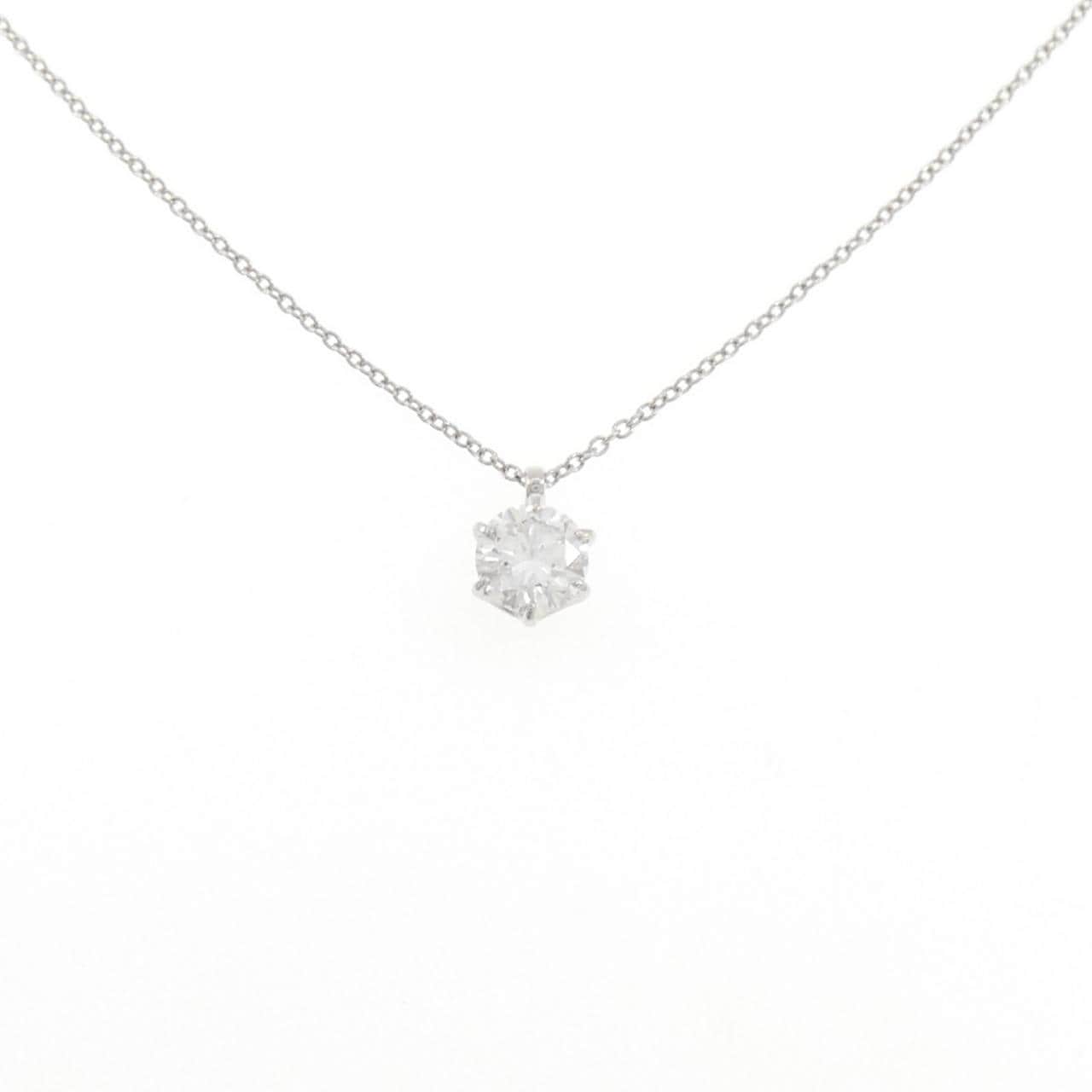 PT900/PT850 ダイヤモンド ネックレス 0.652CT F VS2 VG