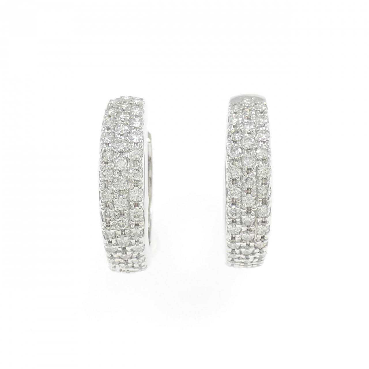 PT900 ダイヤモンド ピアス 1.00CT