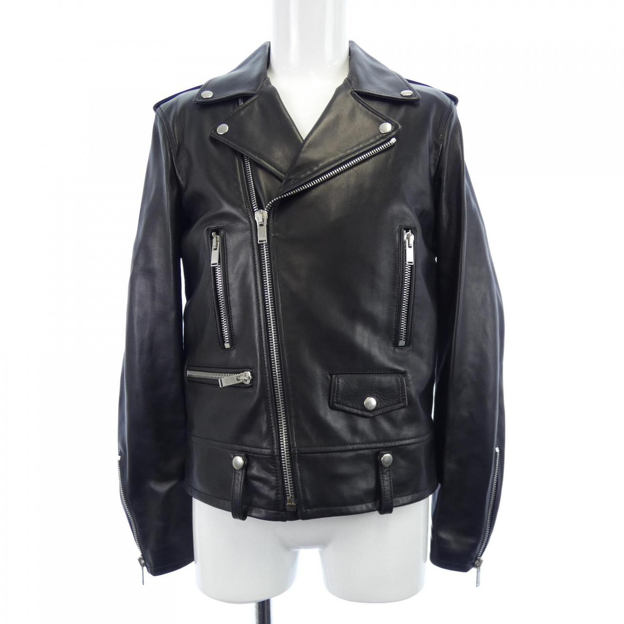 サンローラン SAINT LAURENT L01O　クラシックモーターサイクルジャケット 484284 Y5YA2 レザーライダースジャケット