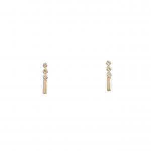 K10YG ダイヤモンド ピアス 0.02CT