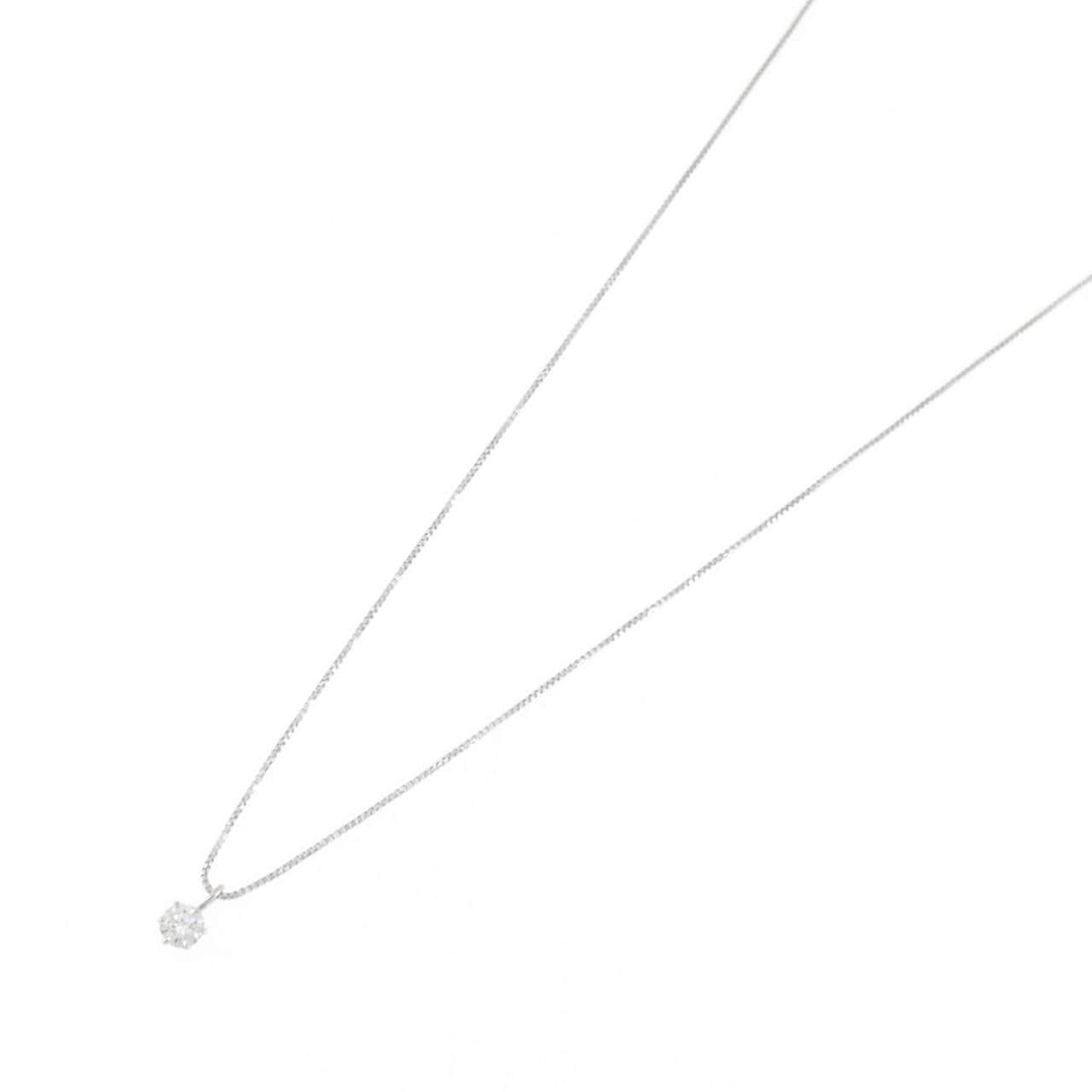PT900/PT850 ソリティア ダイヤモンド ネックレス 0.118CT