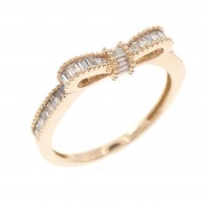 ジーエスティービー リボン ダイヤモンド リング 0.30CT