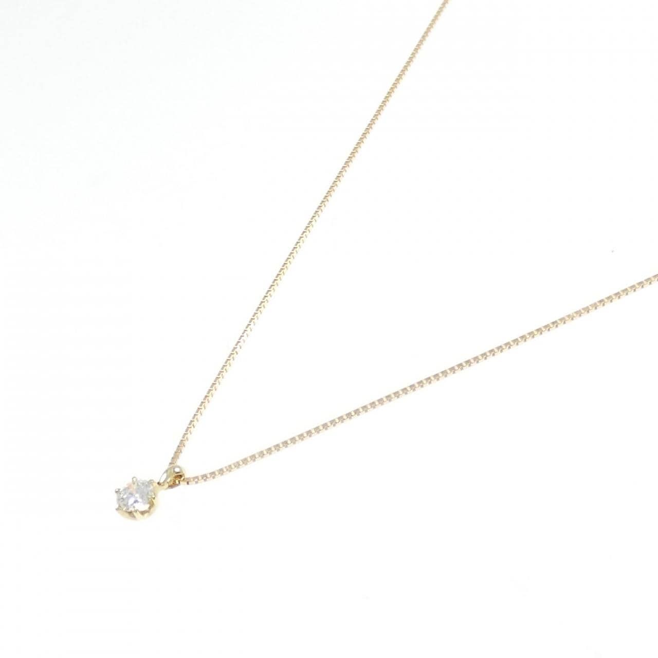 K18YG Diamond necklace 0.258CT D SI1 VG