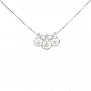 K18WG ダイヤモンド ネックレス 0.84CT