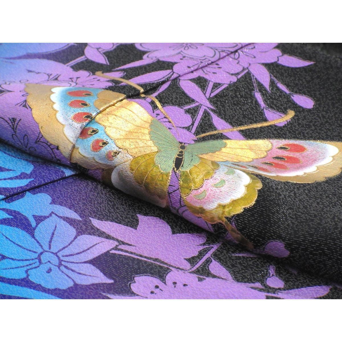 Furisode Yuzen gold processing Kimono/Nagusa undergarment 2-piece set