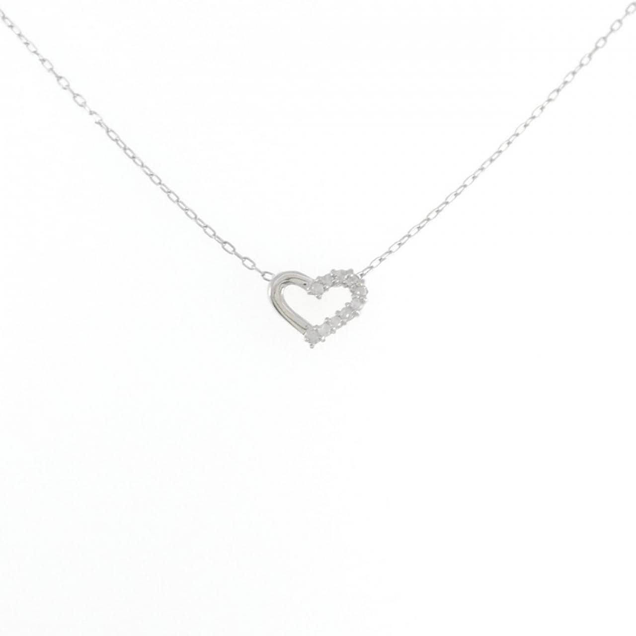 PT1000/PT Heart Diamond Necklace 0.10CT