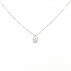 K14WG/K10WG ダイヤモンド ネックレス 0.07CT