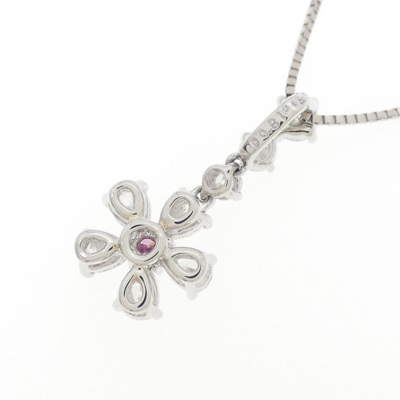 PT950/PT850 ダイヤモンド ネックレス 0.050CT FVPP SI2