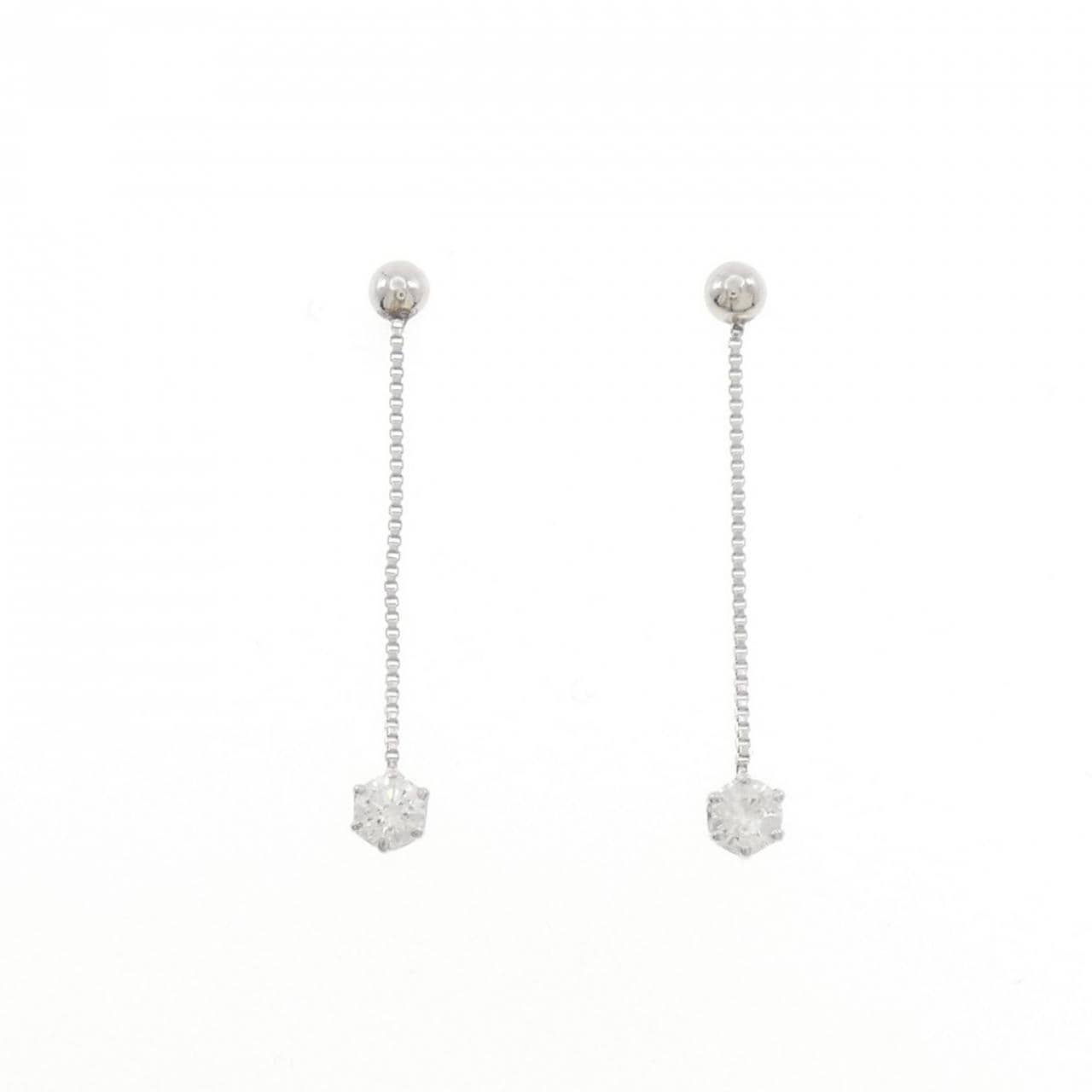 PT900鑽石耳環0.2克拉