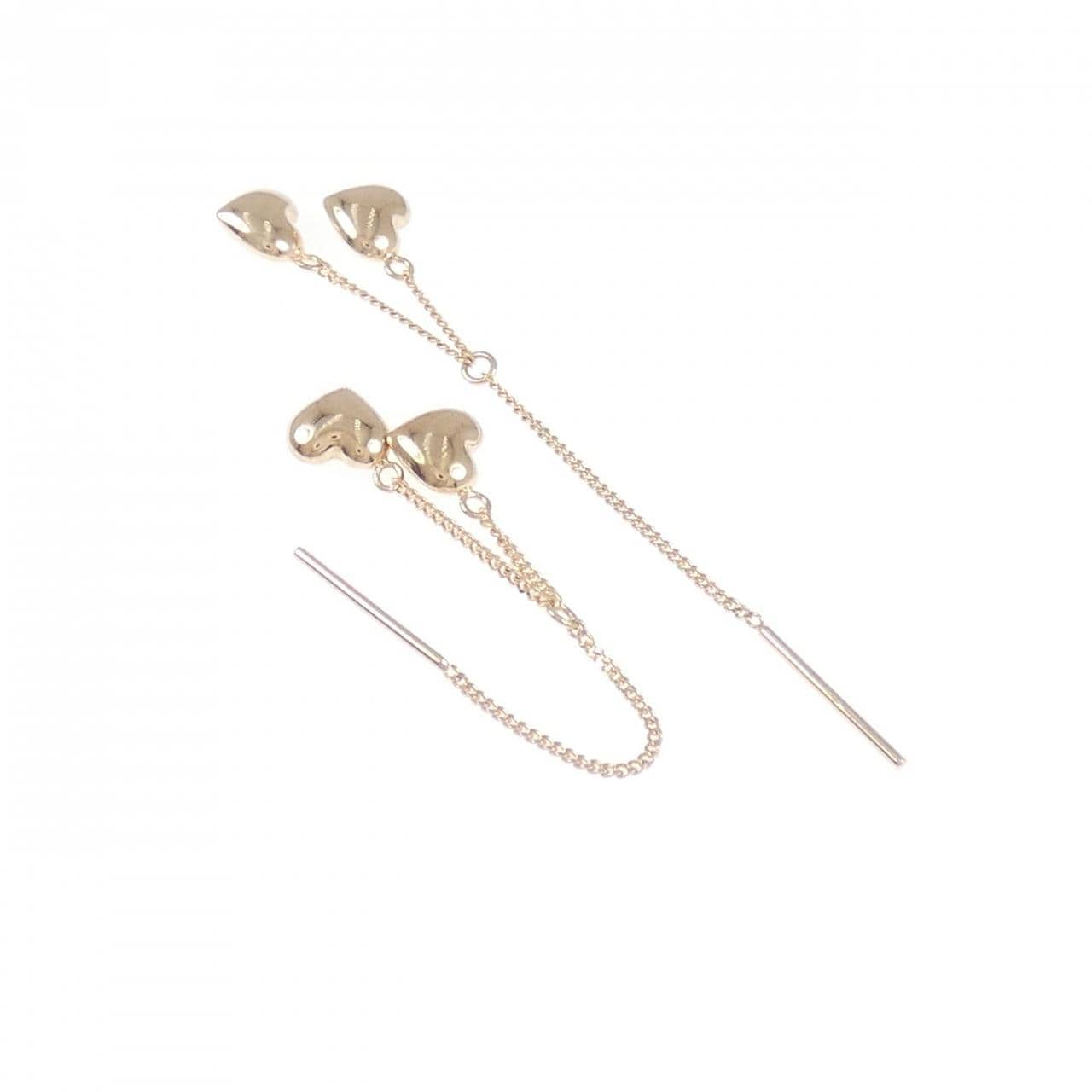 K10PG ハート ピアス