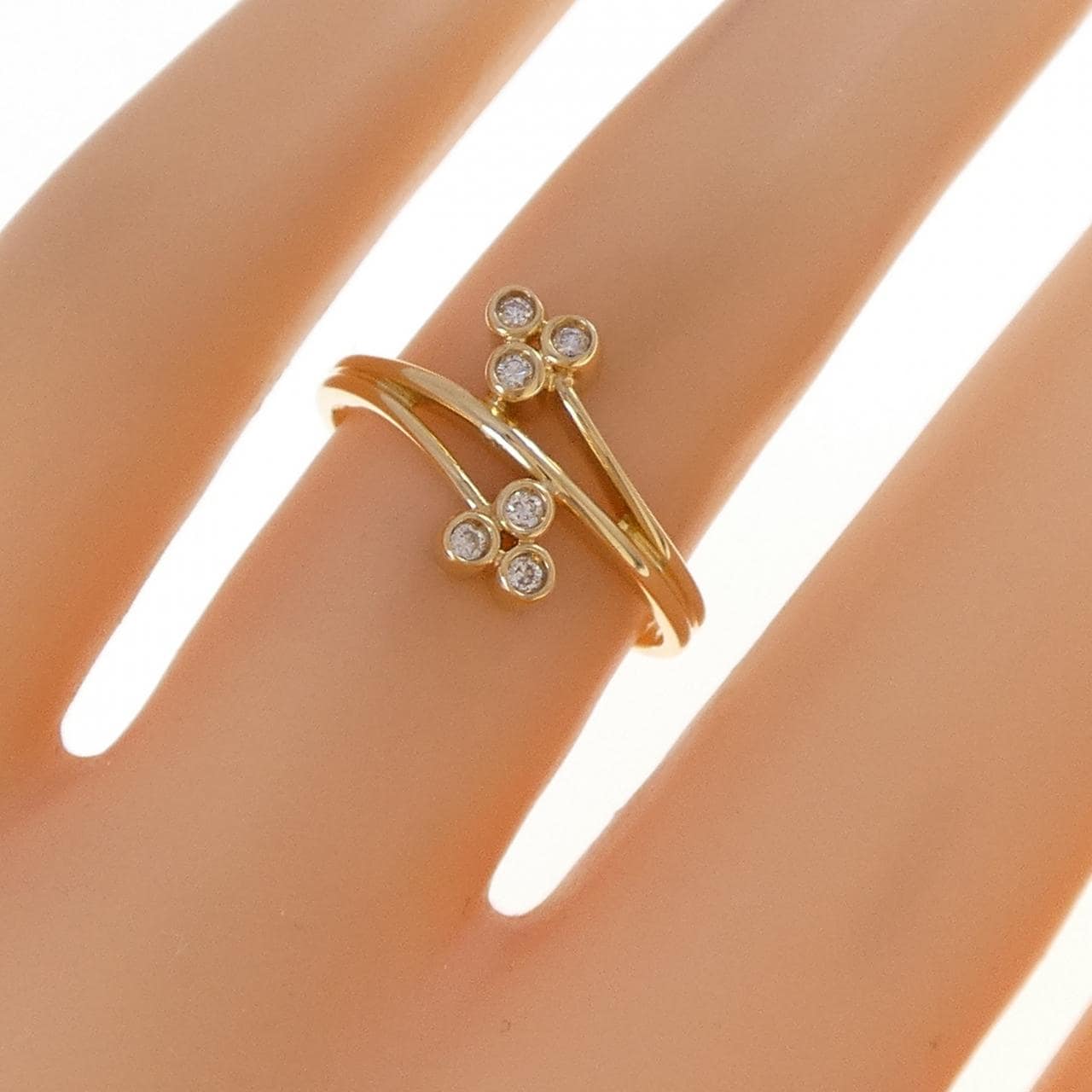 K18YG ダイヤモンド リング