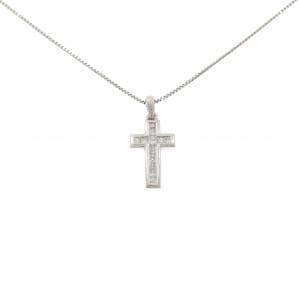 PT900/PT850 クロス ダイヤモンド ネックレス 0.25CT