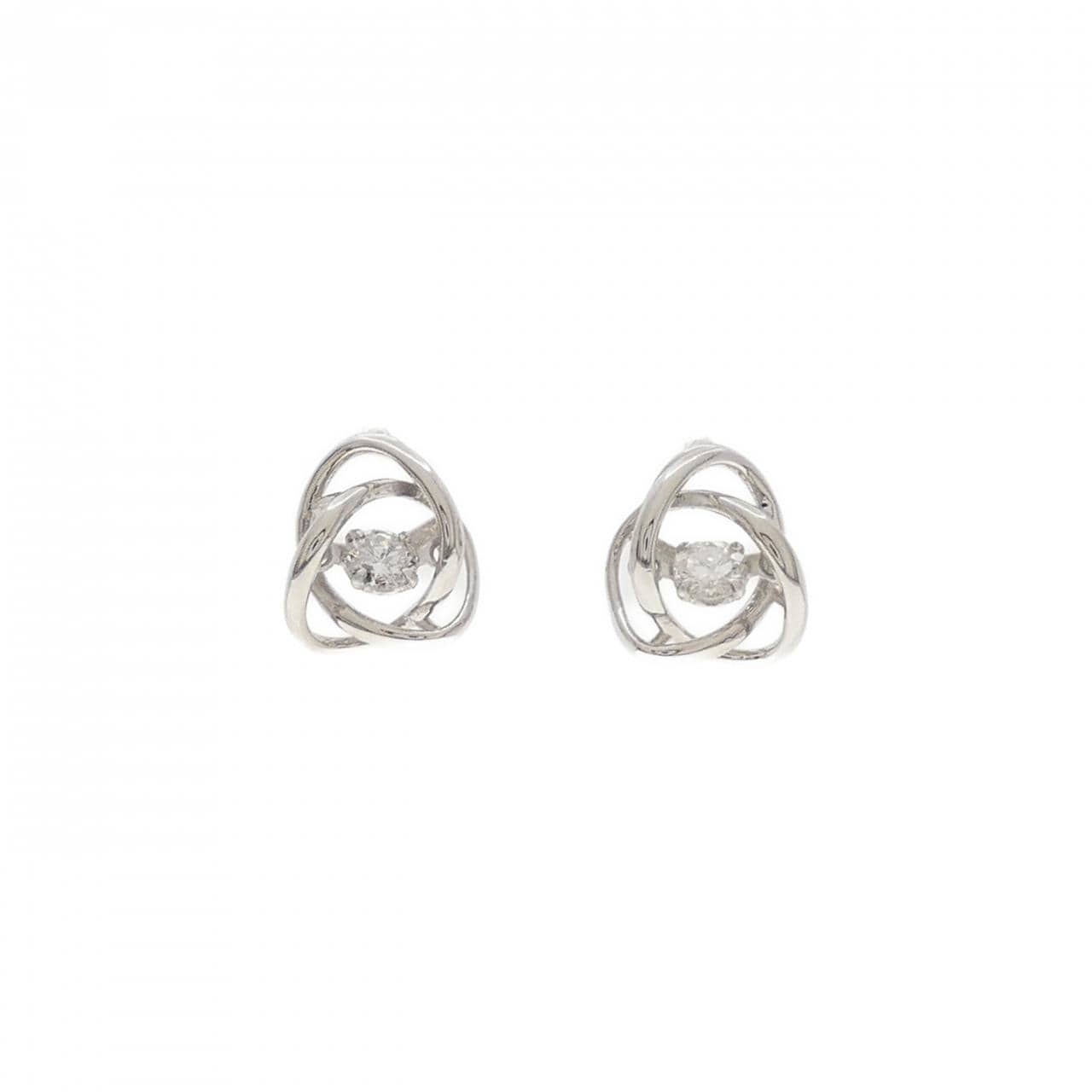 PT900 ダイヤモンド ピアス 0.30CT