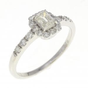 PT Diamond Ring 0.241CT M VS1 Emerald Cut