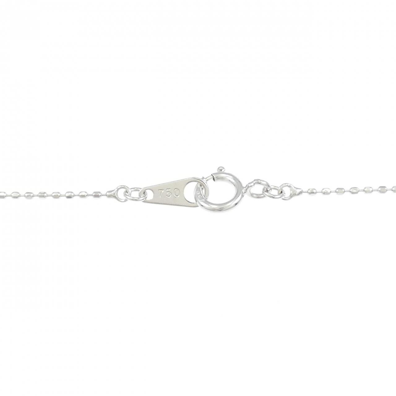 K18WG ダイヤモンド ネックレス 0.11CT