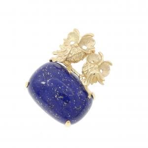 K18YG フクロウ ラピスラズリ ペンダント 13.90CT