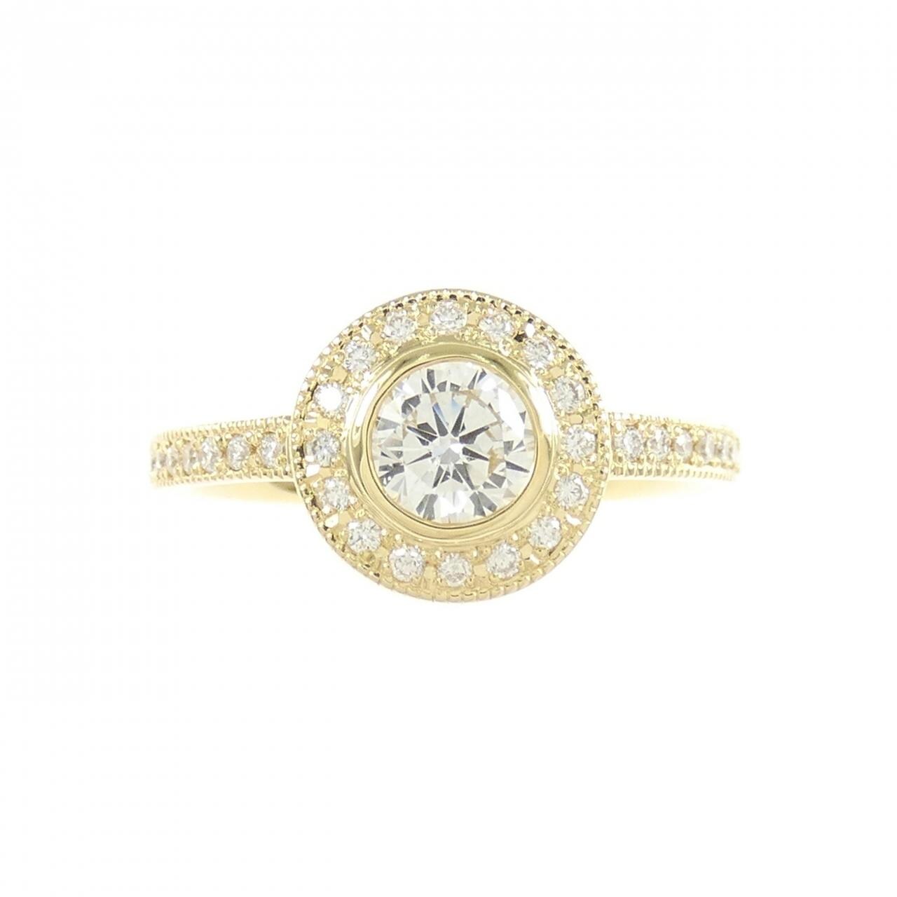 【リメイク】K18YG ダイヤモンド リング 0.411CT H SI1 Good