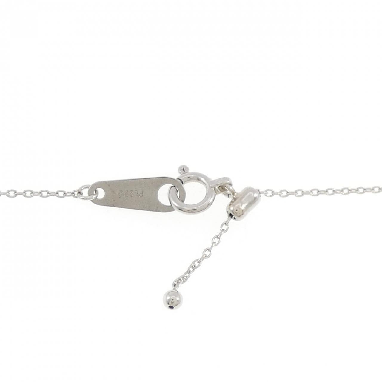 PT900/PT850 ルビー ネックレス 0.20CT