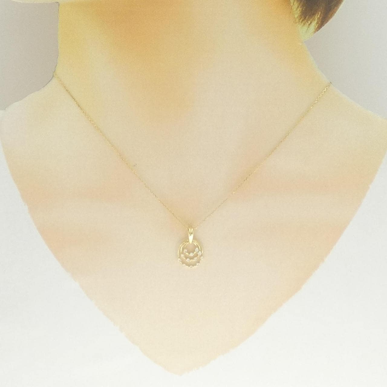 K18YG ダイヤモンド ネックレス 0.10CT