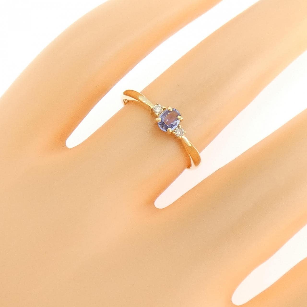 K18YG サファイヤ リング