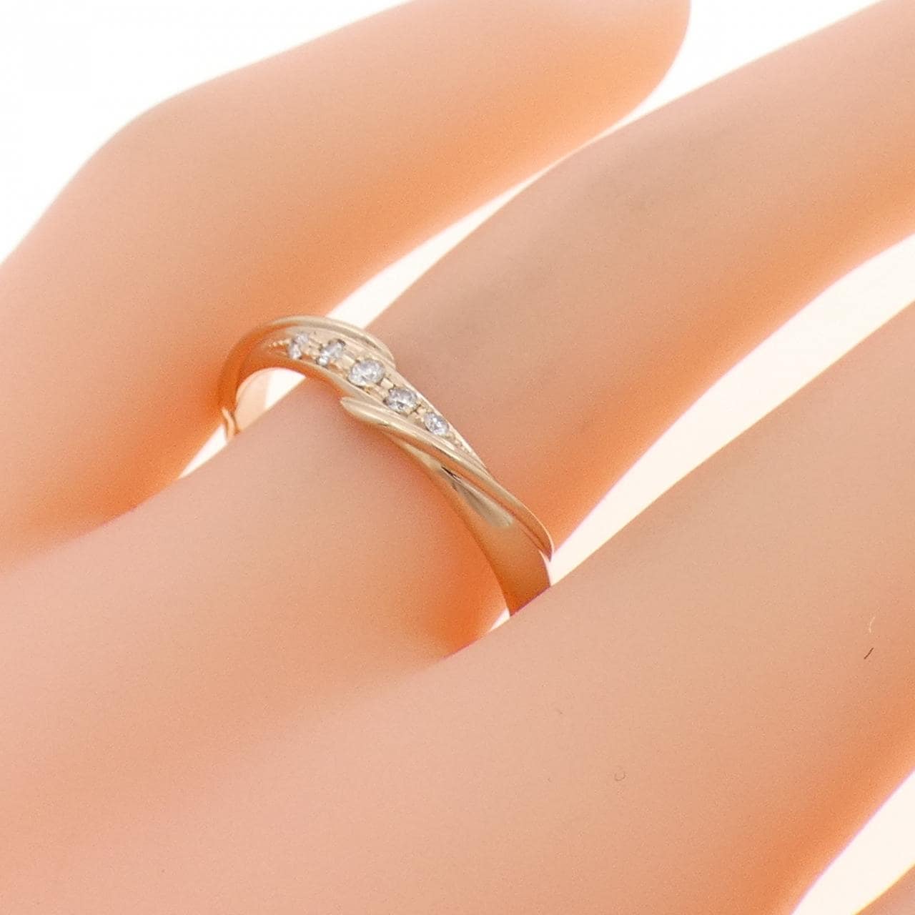 K18PG ダイヤモンド リング 0.05CT