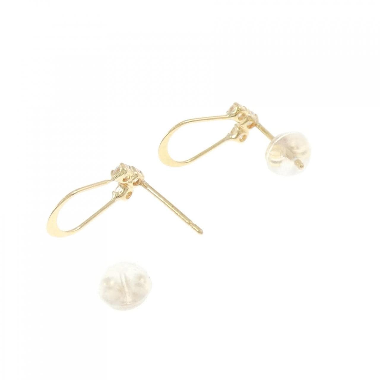 K18YG キュービック ピアス