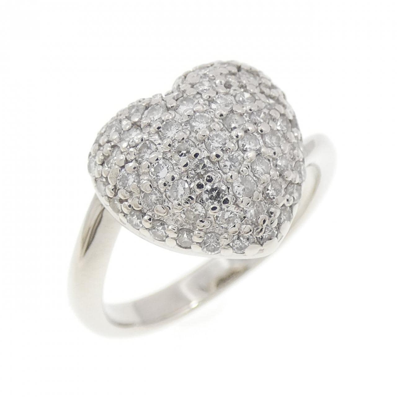 PT900 ハート ダイヤモンド リング 0.53CT