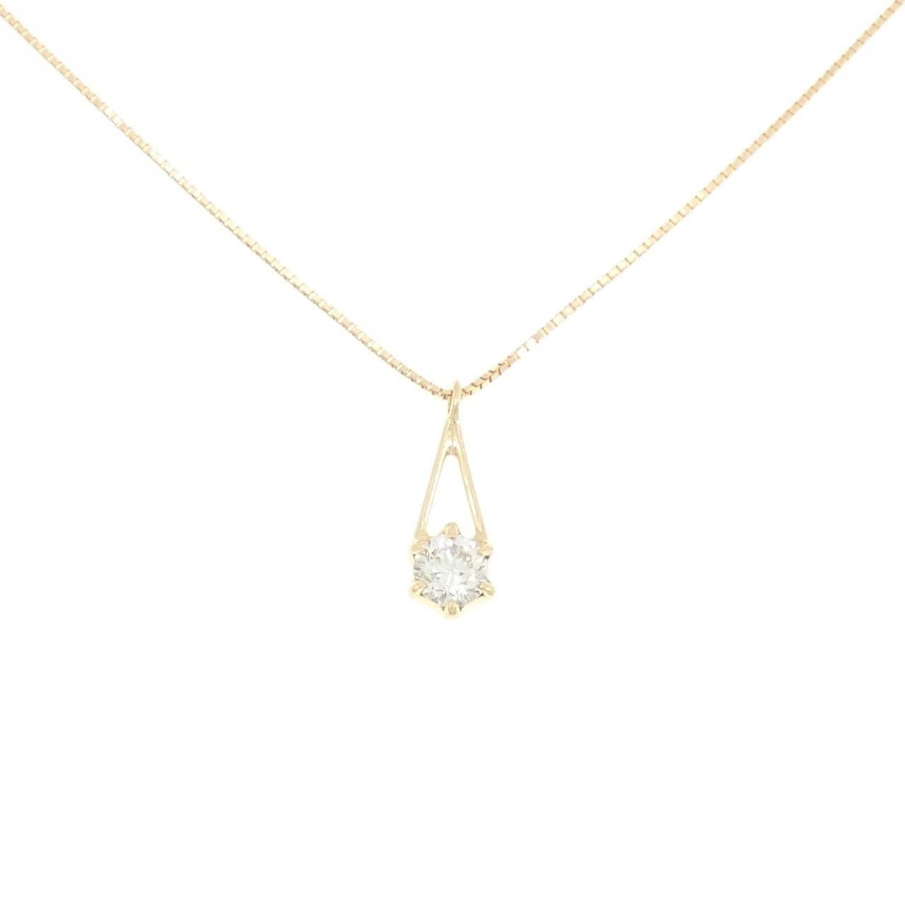 【新品】K18YG ダイヤモンド ネックレス 0.41CT