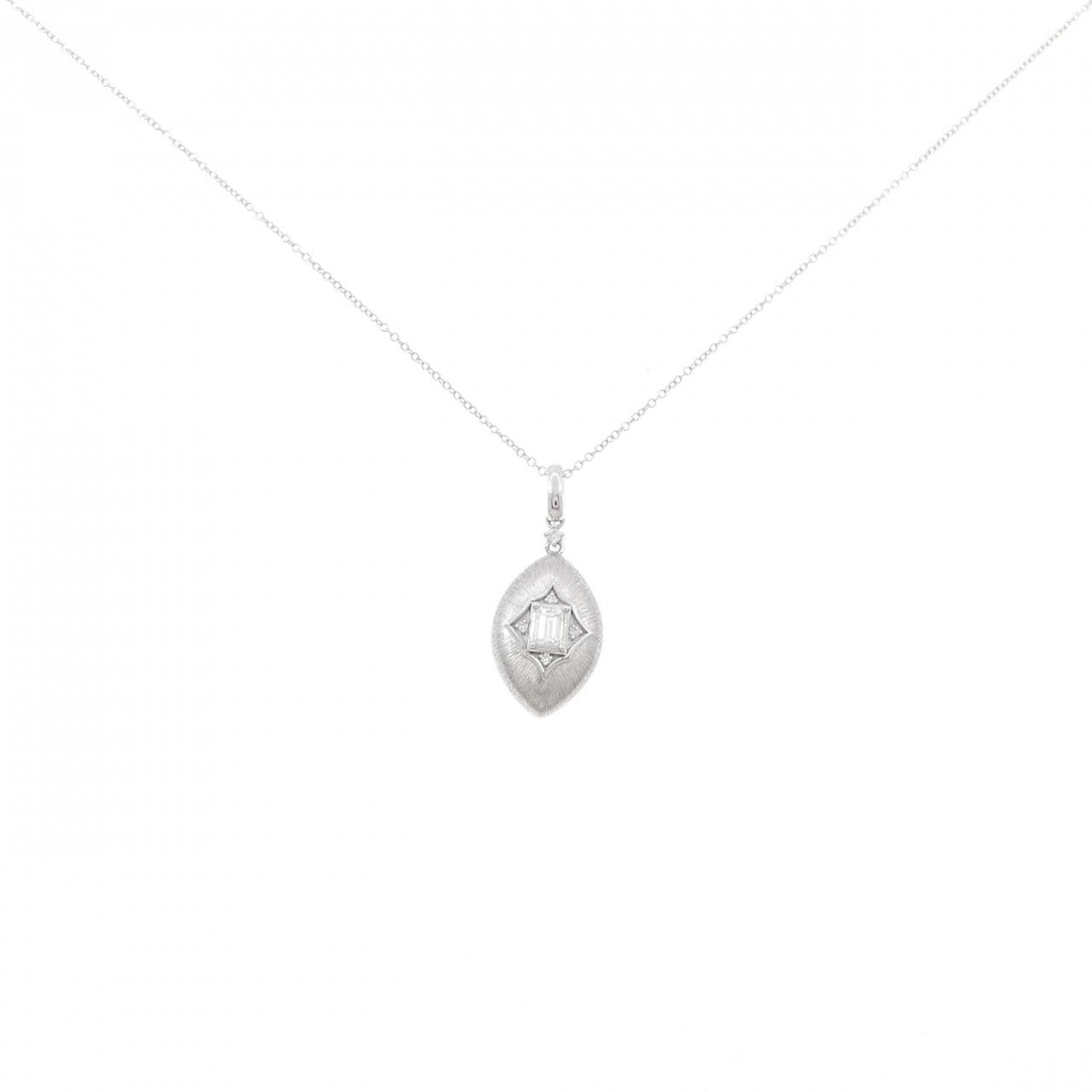 750WG ダイヤモンド ネックレス 0.158CT