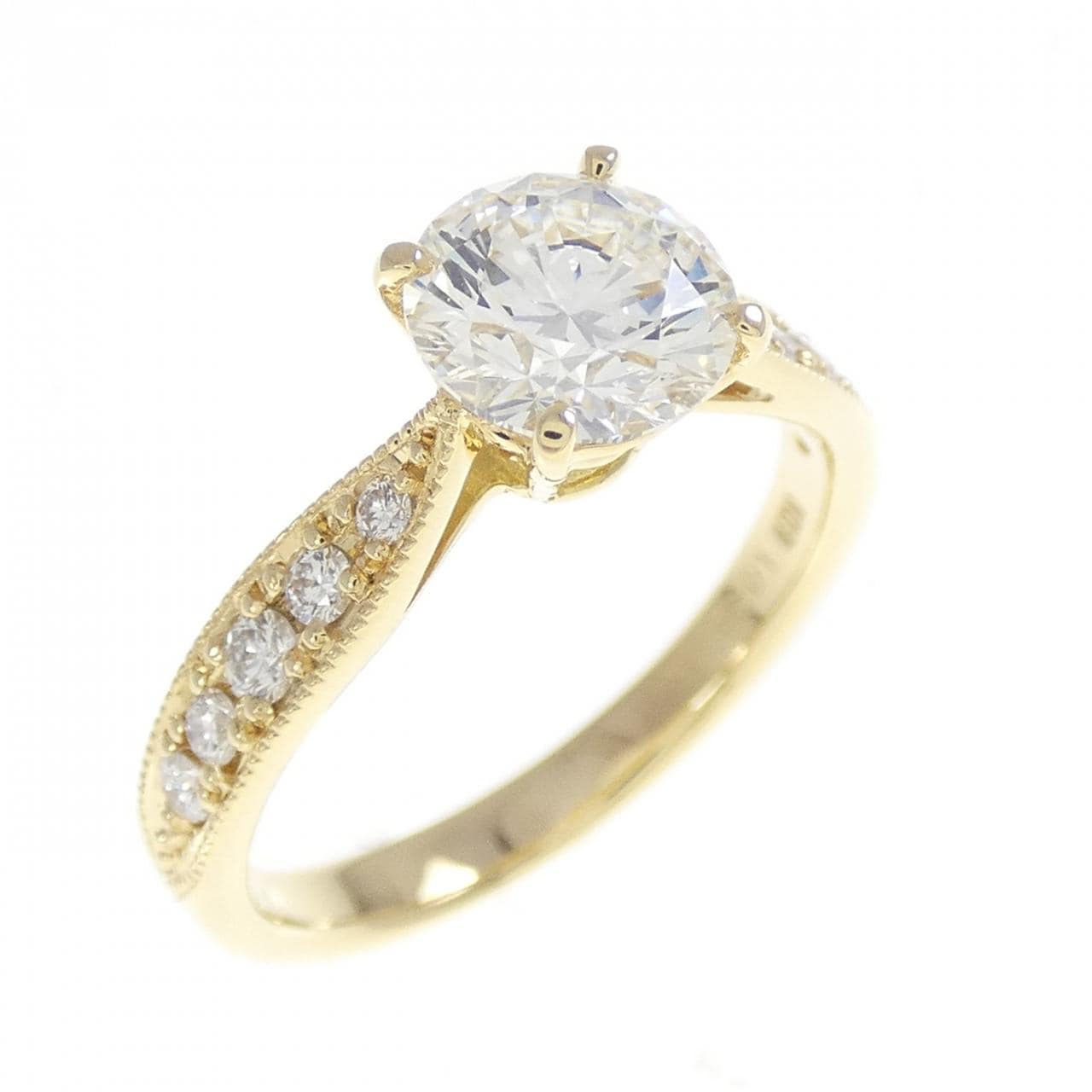 【リメイク】K18YG ダイヤモンド リング 1.020CT H SI2 EXT H＆C