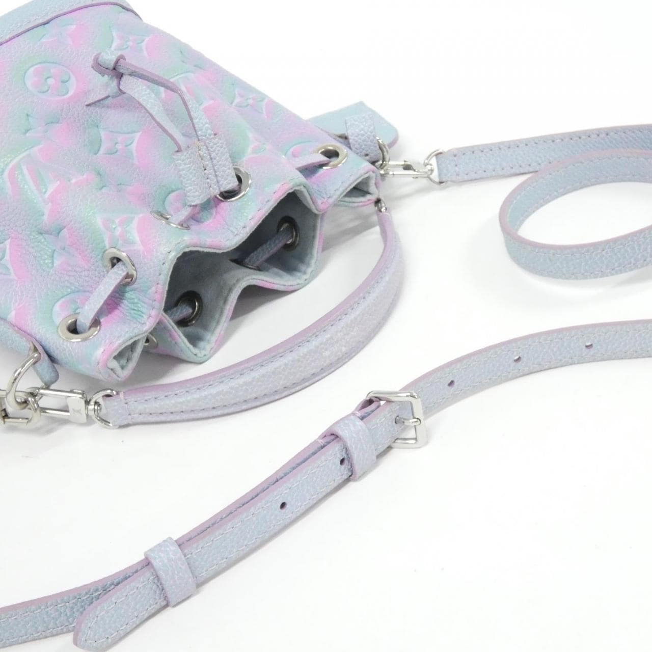 ルイヴィトン モノグラム アンプラント(サマー スターダスト) ナノ ノエ M81626 ショルダーバッグ