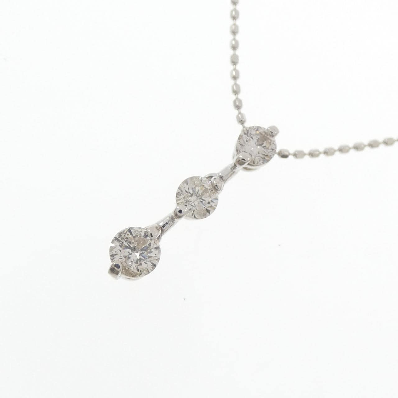 K18WG ダイヤモンド ネックレス 0.50CT