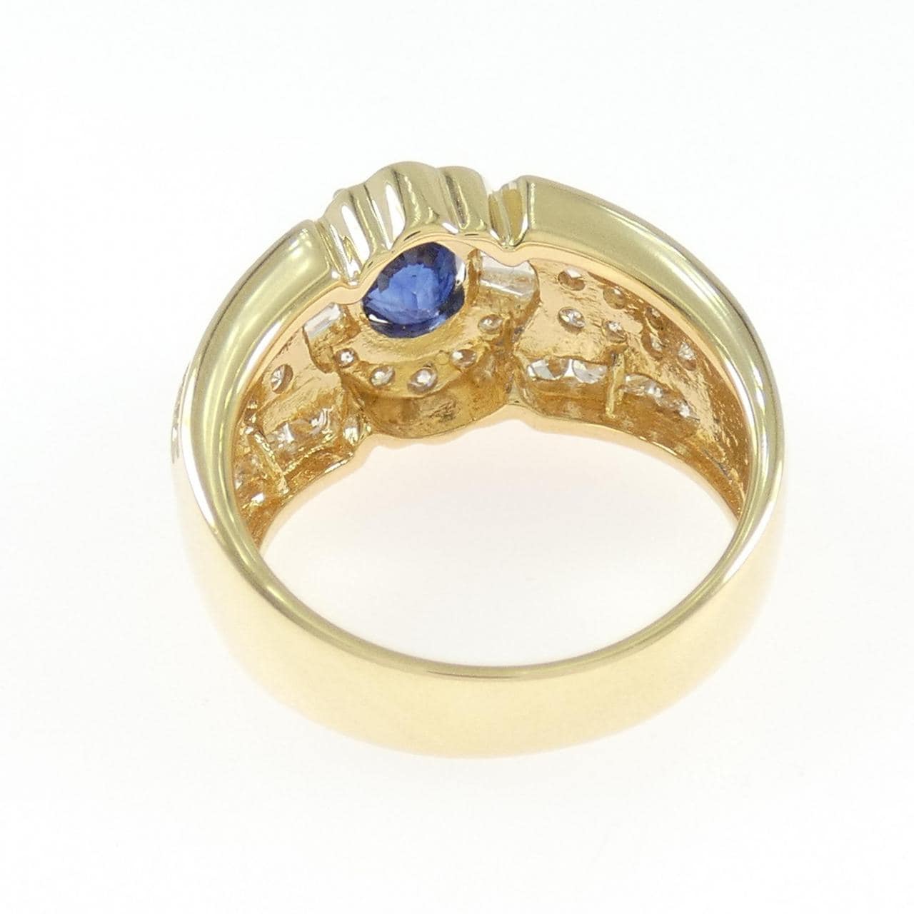 K18YG サファイヤ リング 1.30CT