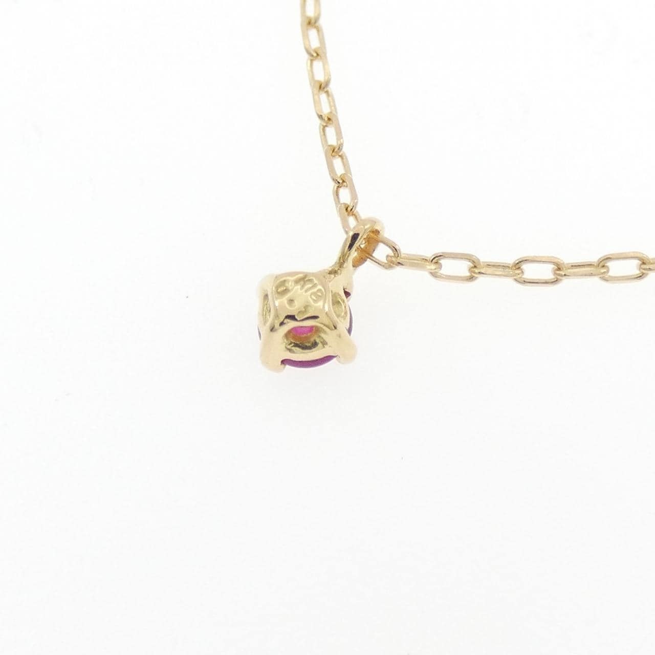K18YG ルビー ネックレス 0.1CT