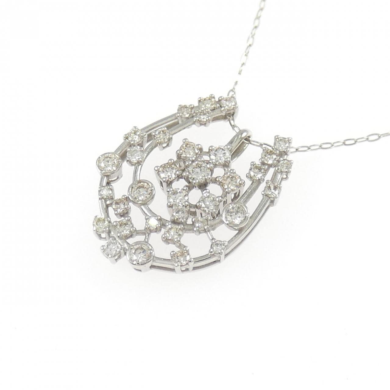 PT950/PT900 2WAY ダイヤモンド ネックレス 0.25CT