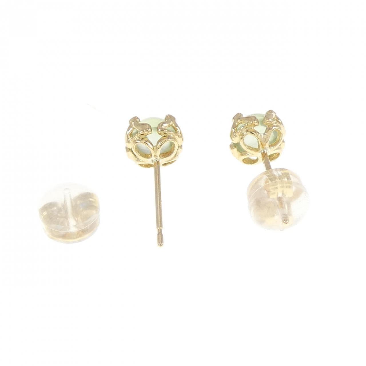 K18YG Plainite Earrings