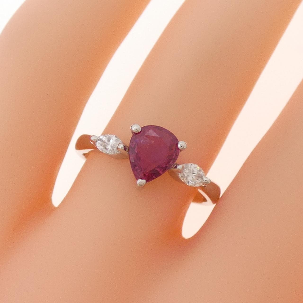 PT900 ルビー リング 0.89CT
