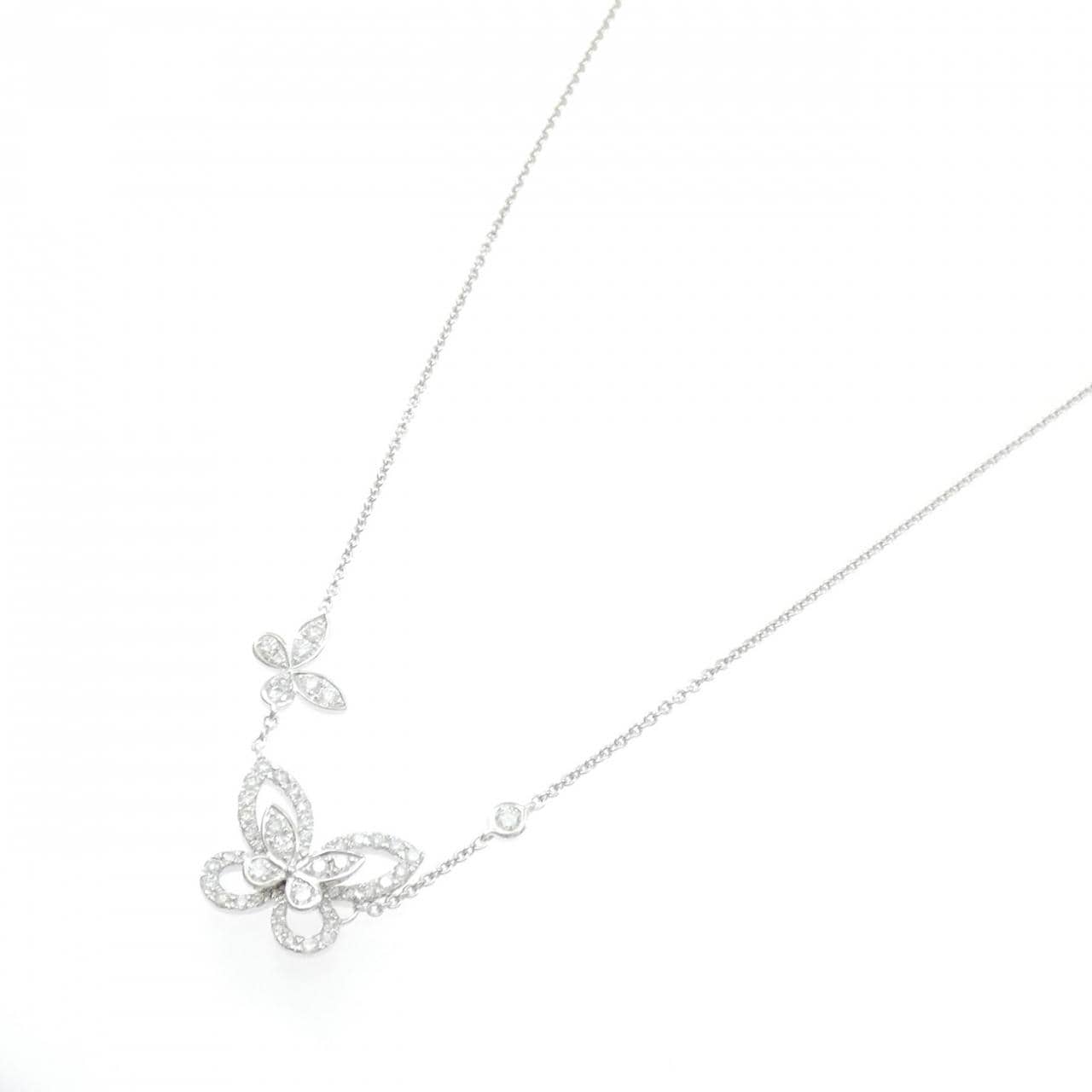 グラフ ダブル バタフライ シルエット ネックレス