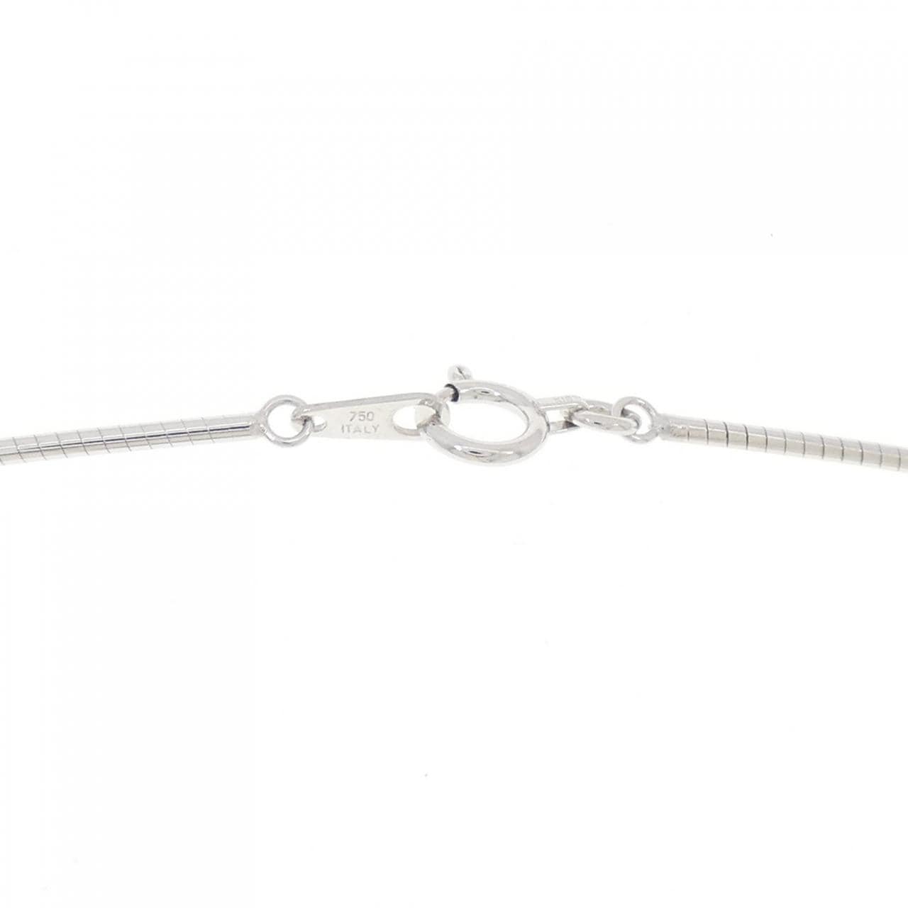 PT900/K18WG パヴェ ダイヤモンド ネックレス 0.50CT
