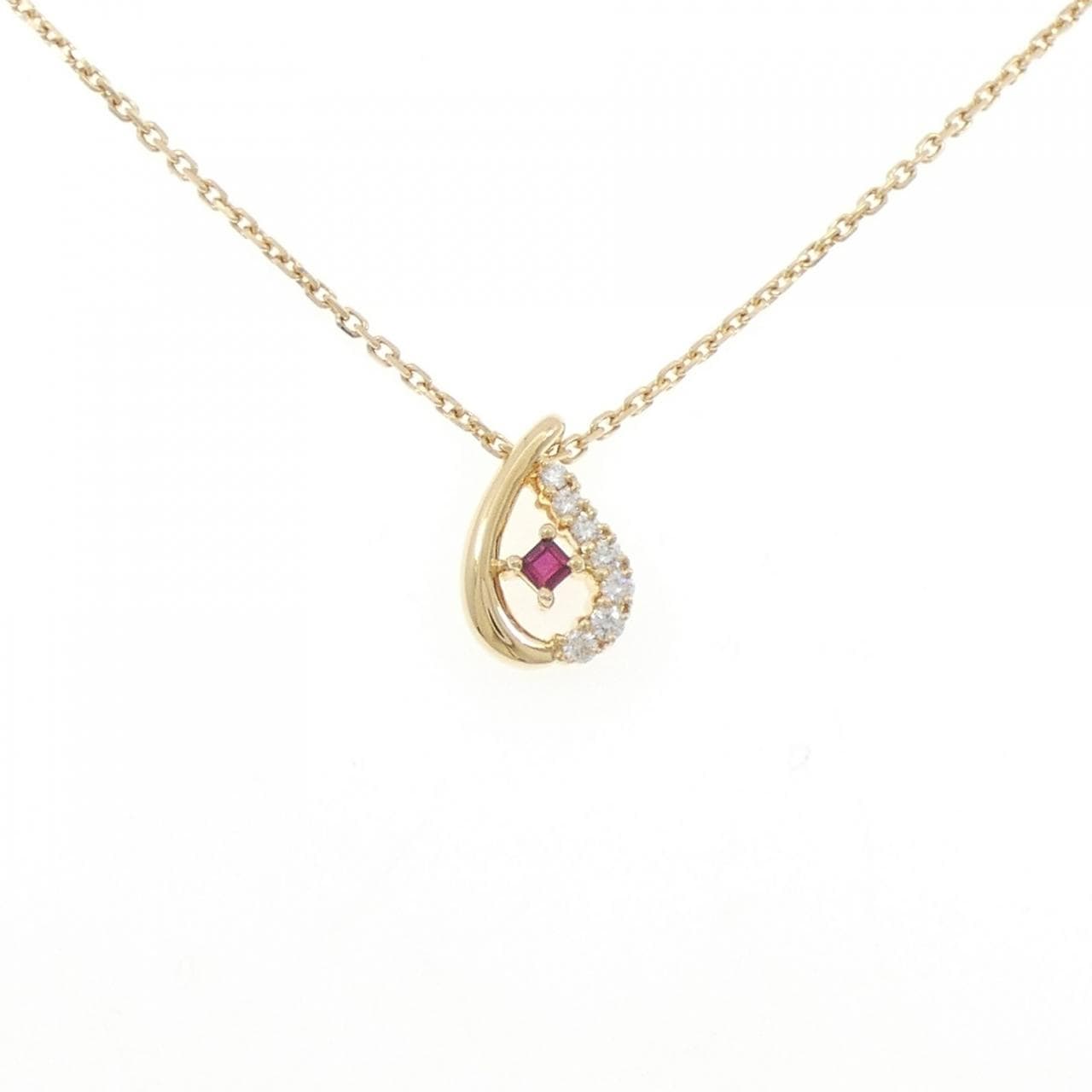 ポーラ ルビー ネックレス 0.12CT