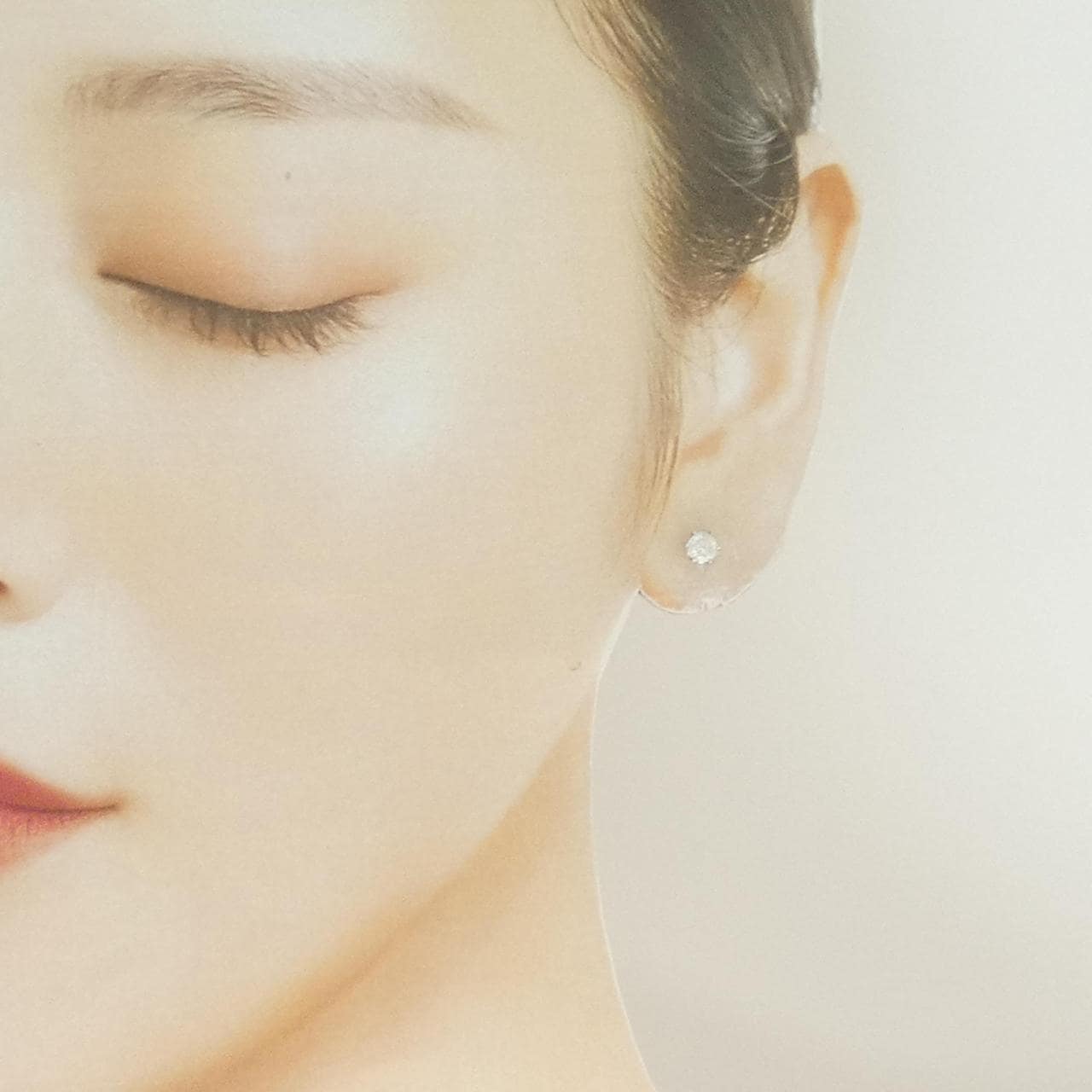 PT900单钻钻石耳环 0.60CT