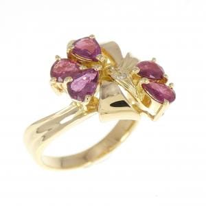 K18YG ruby ring
