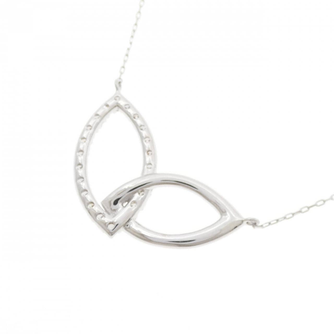 K18WG ダイヤモンド ネックレス 0.20CT
