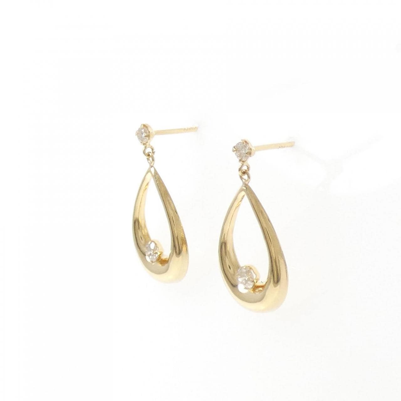 K18YG ダイヤモンド ピアス 0.20CT