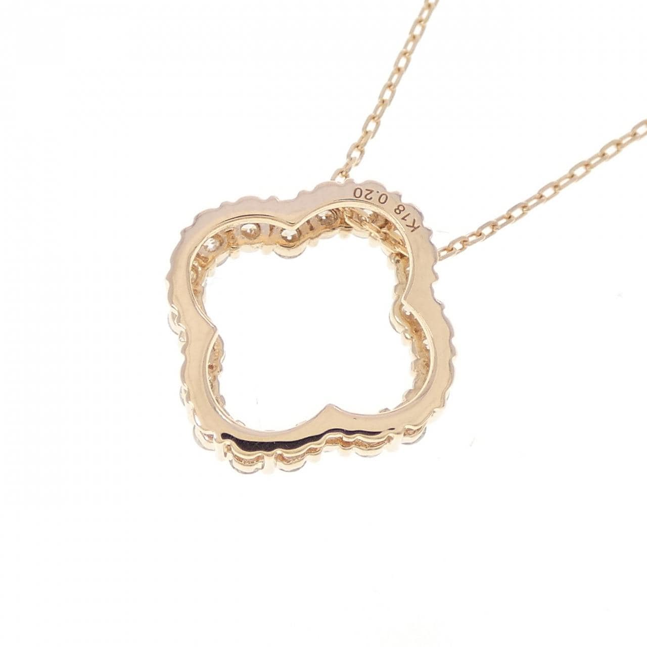 K18PG ダイヤモンド ネックレス 0.20CT
