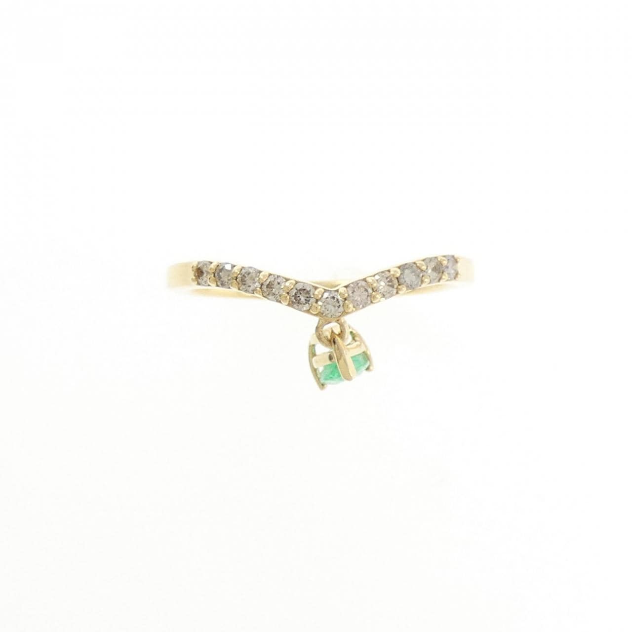 ジーエスティービー エメラルド リング 0.20CT