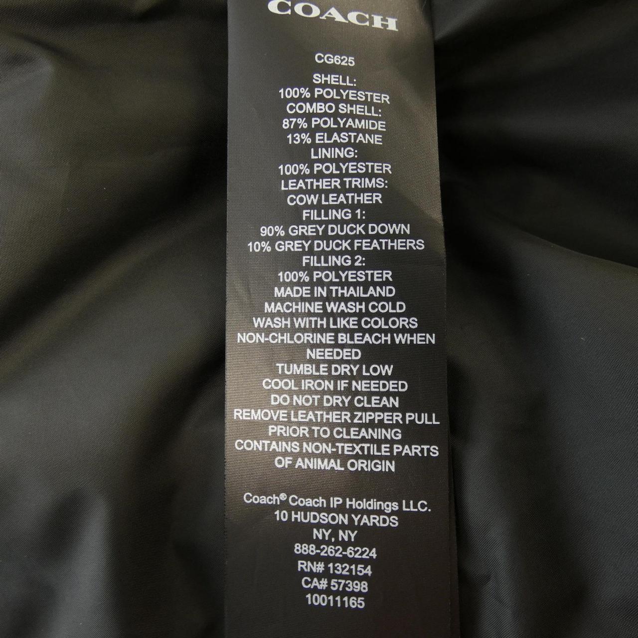 コーチ COACH CG625 ダウンベスト