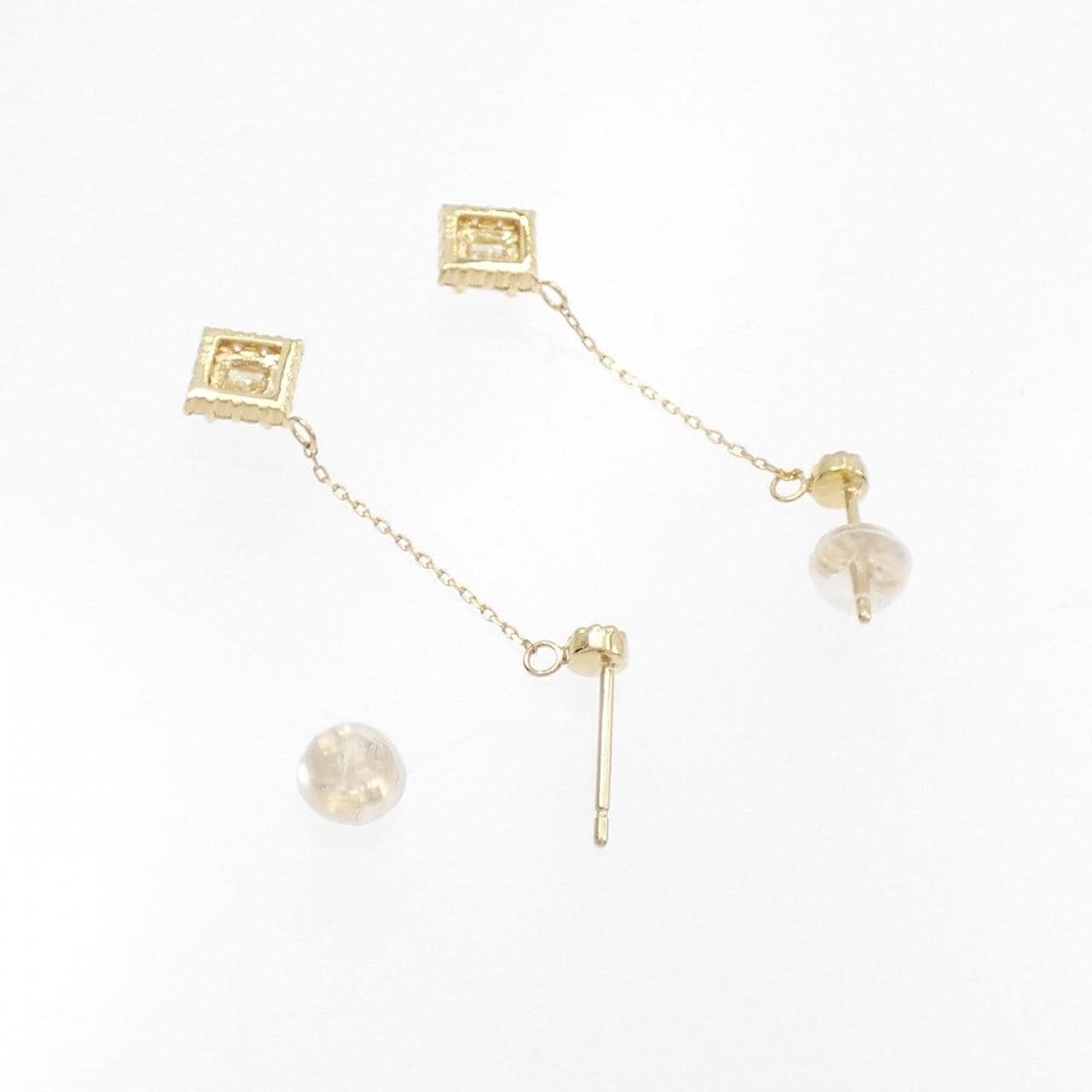K18YG钻石耳环 0.55CT